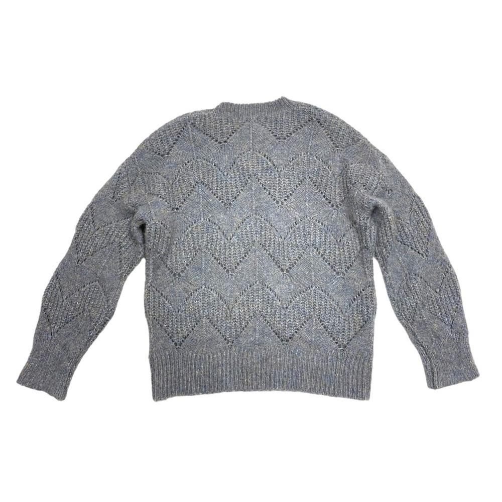 Reitmans knitted fuzzy sweater grey green size M - Picture 2 of 12